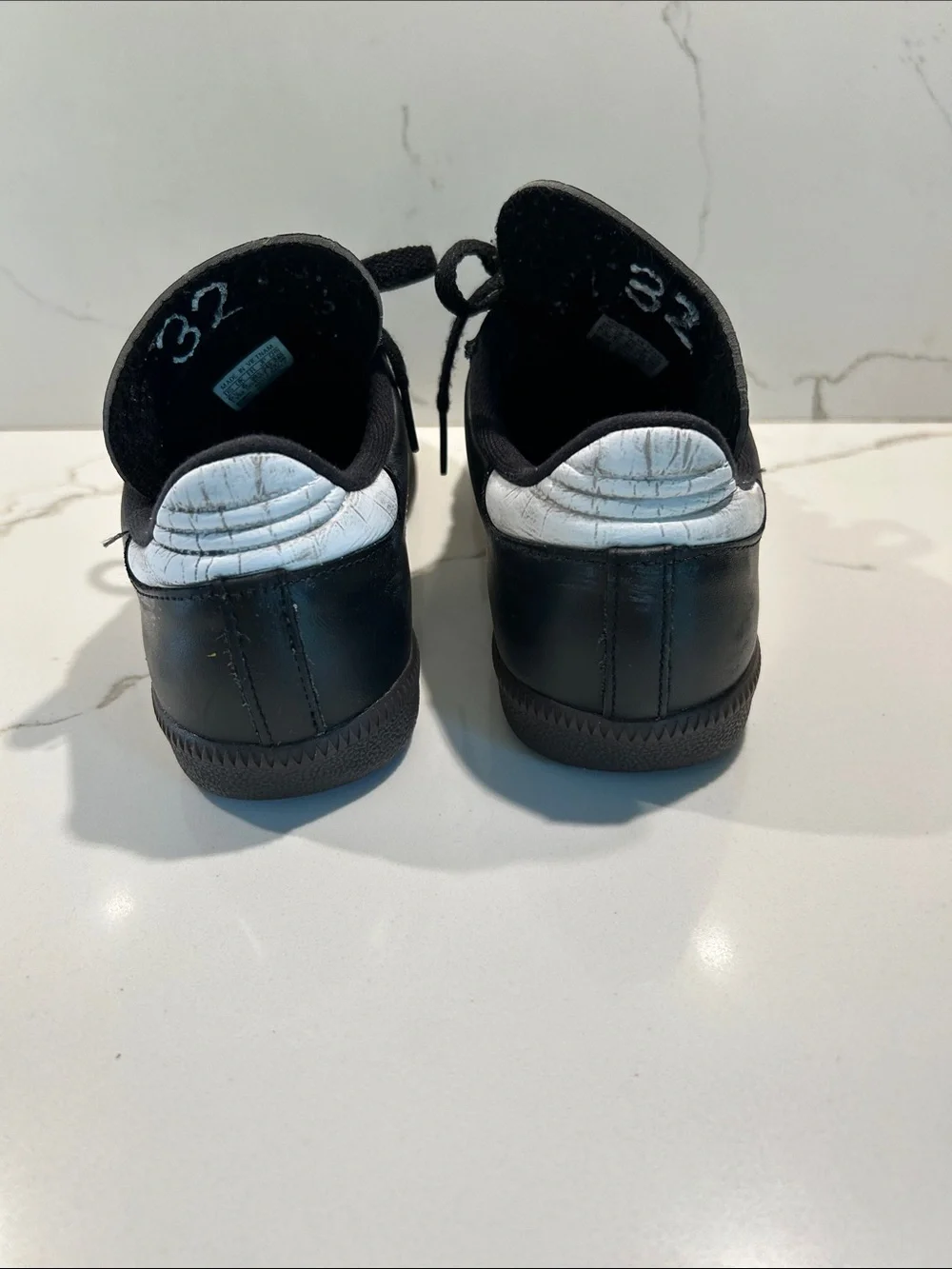 adidas Samba Black with White Stripes Sneakers - perfect treads
